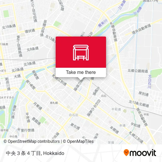中央３条４丁目 map