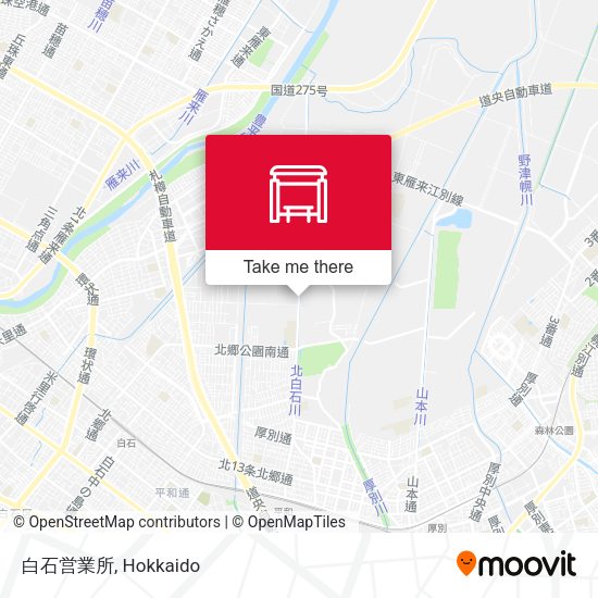 白石営業所 map