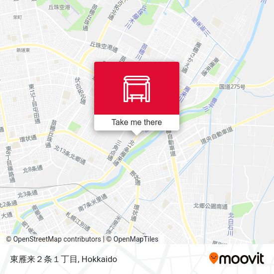 東雁来２条１丁目 map