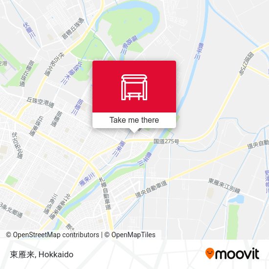 東雁来 map