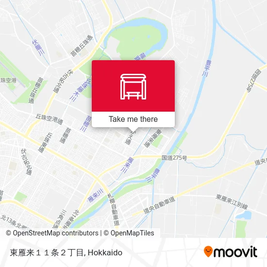 Higashikariki 11-jo 2-chome map