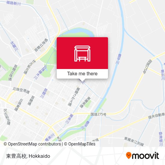 東豊高校 map