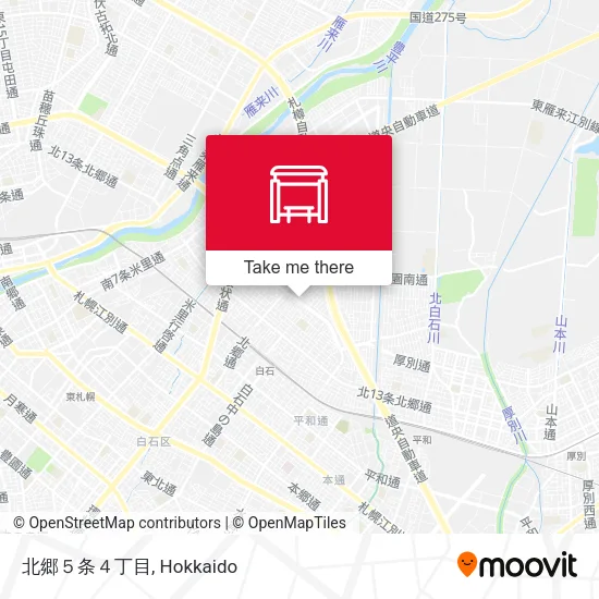 北郷５条４丁目 map