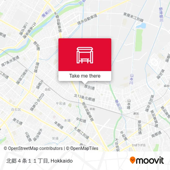 北郷４条１１丁目 map