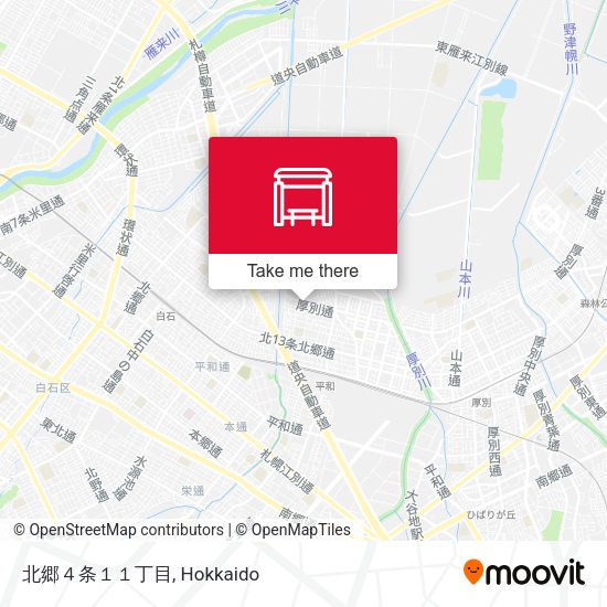 北郷４条１１丁目 map