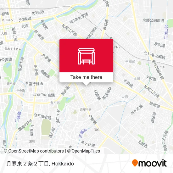 月寒東２条２丁目 map
