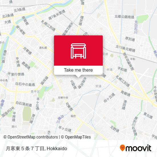 月寒東５条７丁目 map