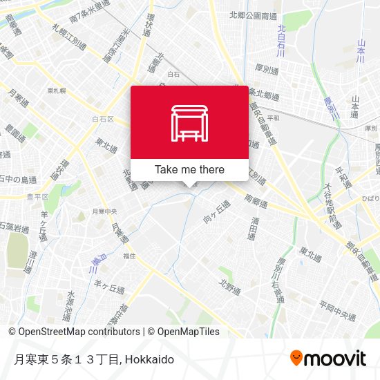 月寒東５条１３丁目 map