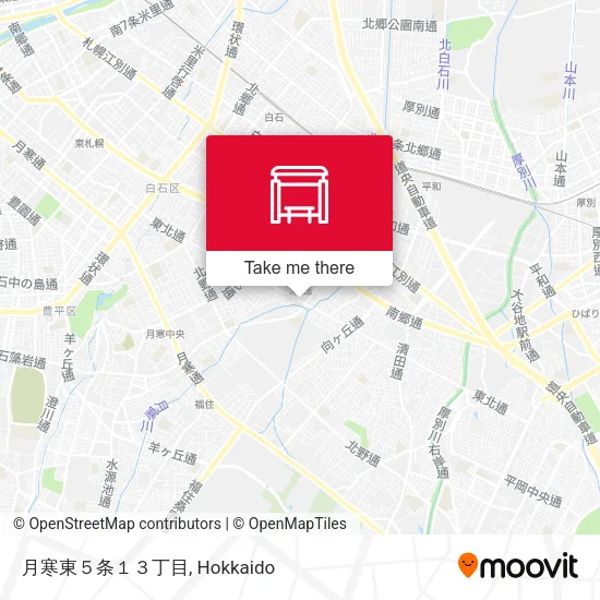 月寒東５条１３丁目 map