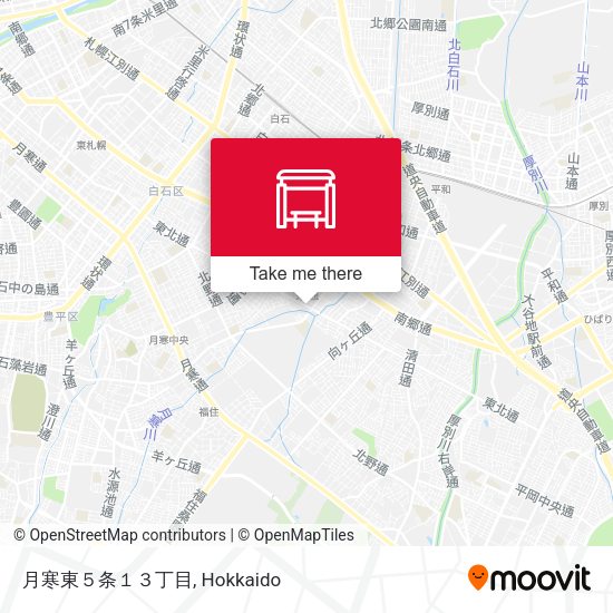 月寒東５条１３丁目 map