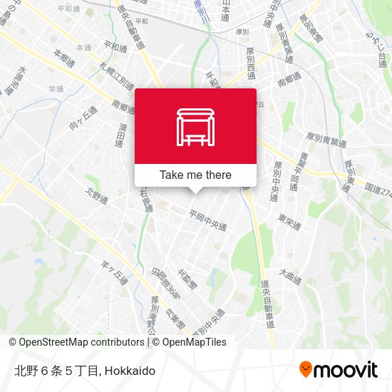 北野６条５丁目 map