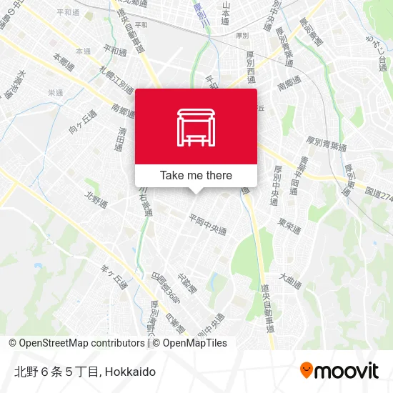北野６条５丁目 map