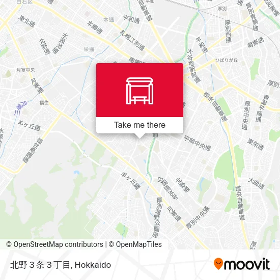 北野３条３丁目 map