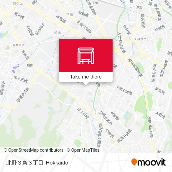 北野３条３丁目 map