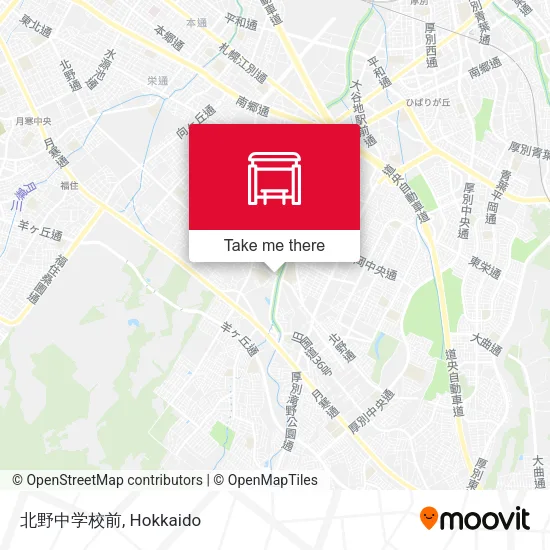 北野中学校前 map