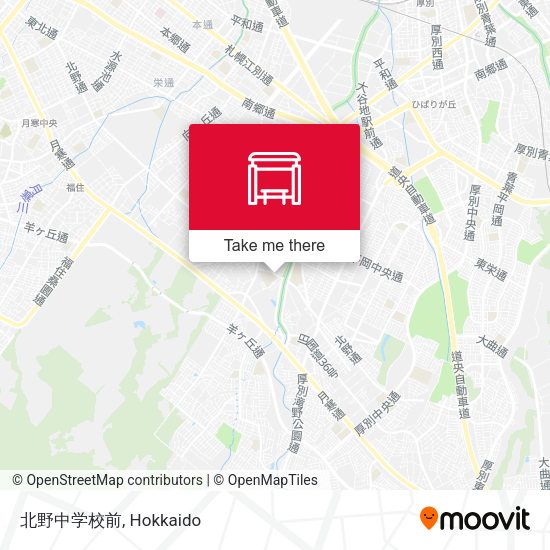 北野中学校前 map