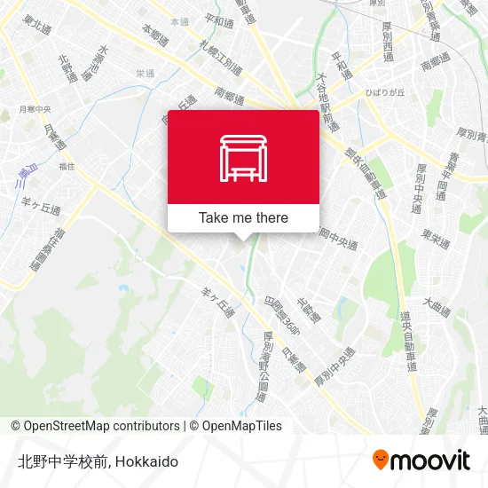 北野中学校前 map