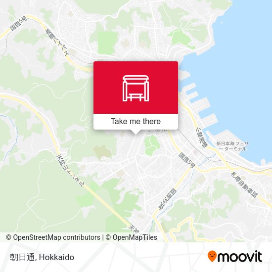 朝日通 map
