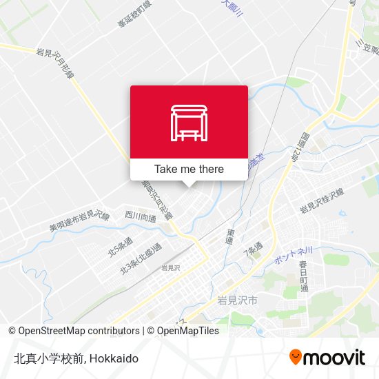 北真小学校前 map