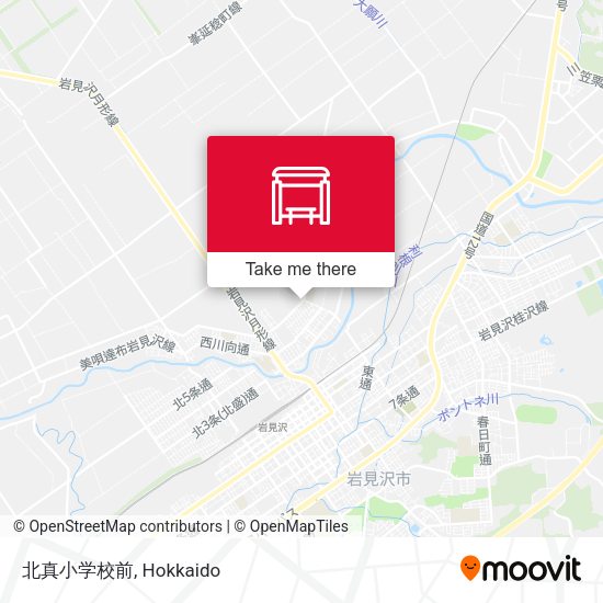 北真小学校前 map