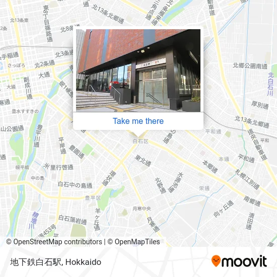 Subway Shiroishi Station map