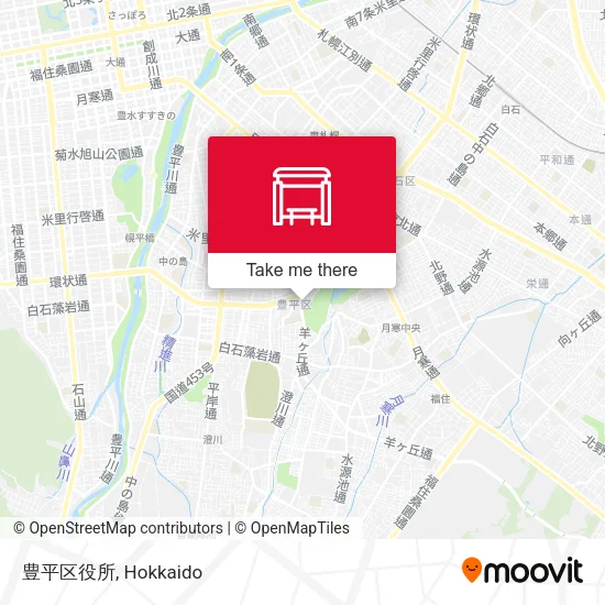 豊平区役所 map