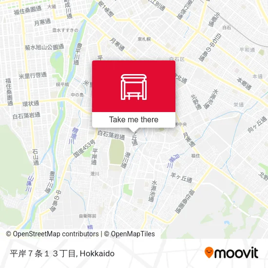 平岸７条１３丁目 map
