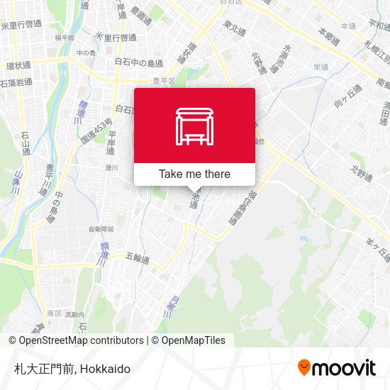 札大正門前 map