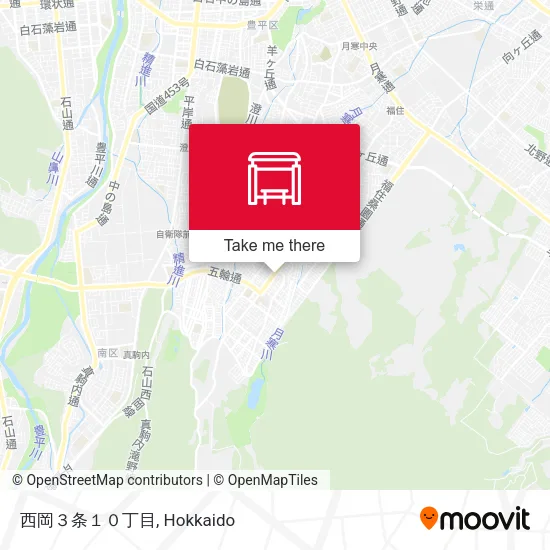 西岡３条１０丁目 map