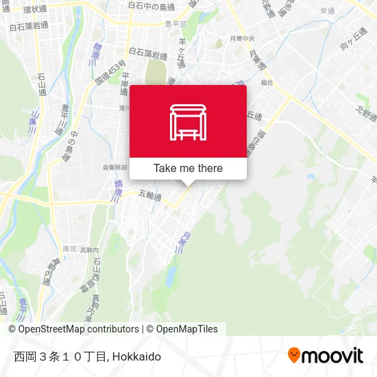 西岡３条１０丁目 map