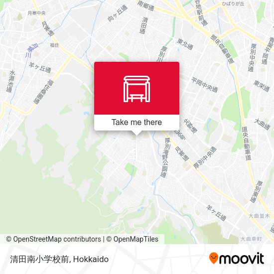 清田南小学校前 map