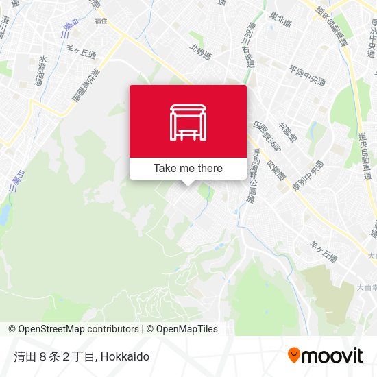 清田８条２丁目 map