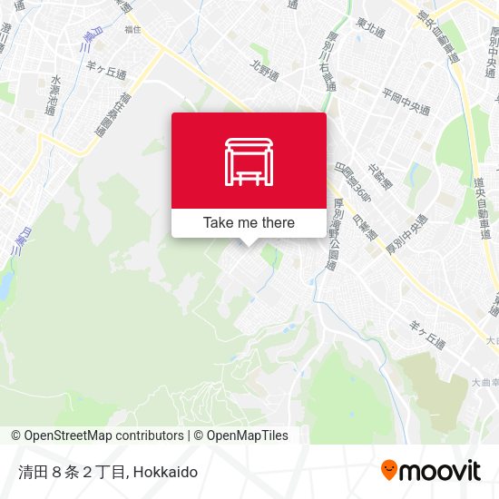 清田８条２丁目 map