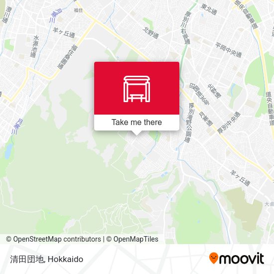 清田団地 map