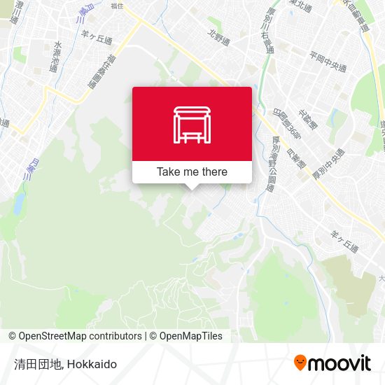清田団地 map