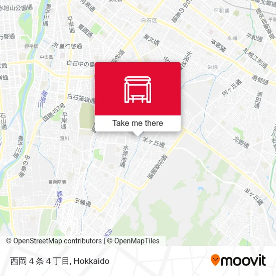 西岡４条４丁目 map