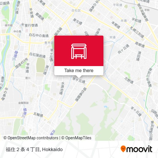 福住２条４丁目 map