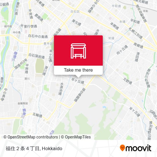 福住２条４丁目 map