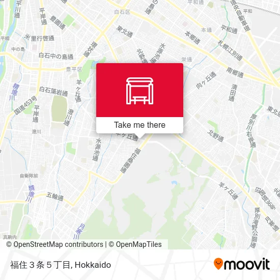 福住３条５丁目 map