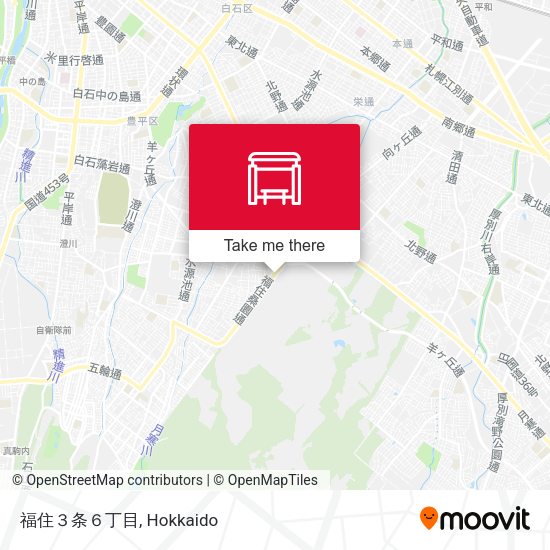 福住３条６丁目 map