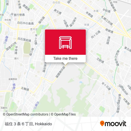 福住３条６丁目 map