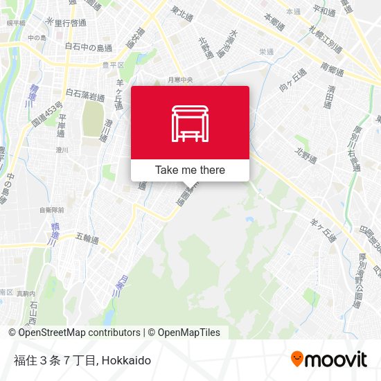 福住３条７丁目 map