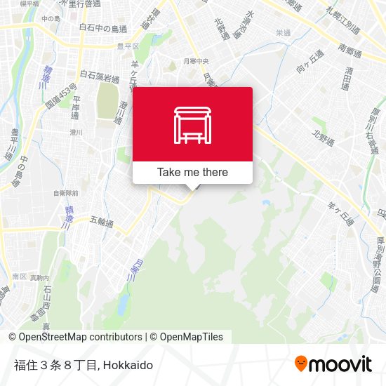 福住３条８丁目 map