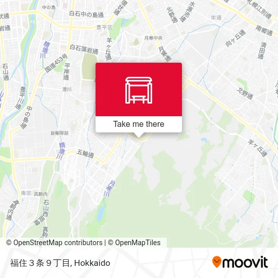 福住３条９丁目 map