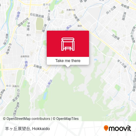 羊ヶ丘展望台 map
