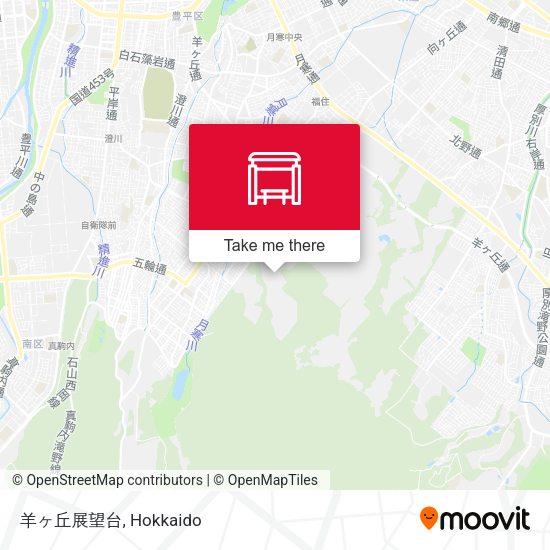 羊ヶ丘展望台 map