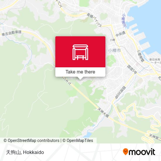 天狗山 map