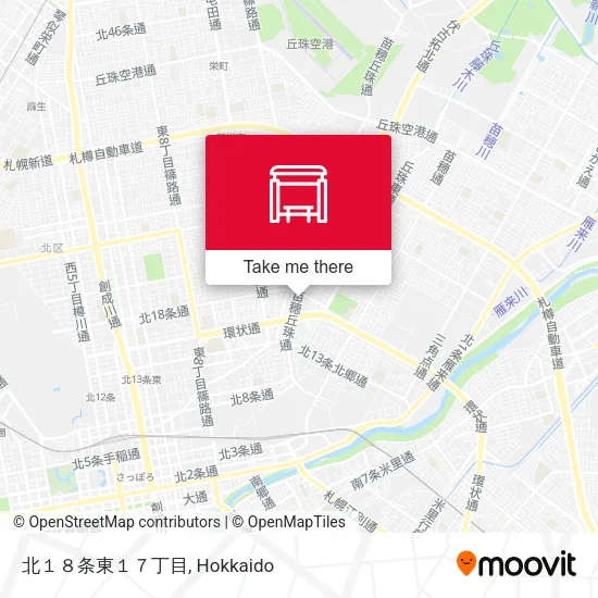 北１８条東１７丁目 map
