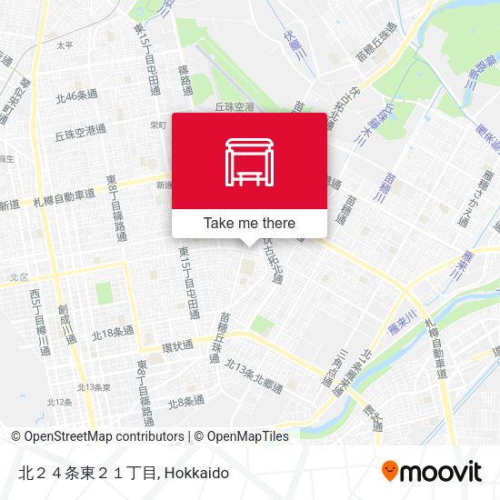 北２４条東２１丁目 map