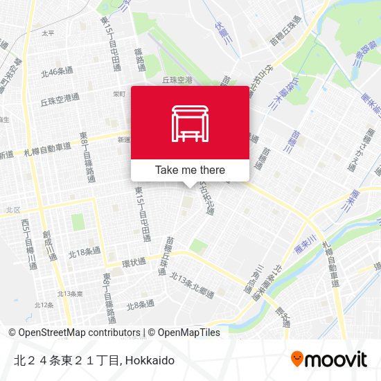 北２４条東２１丁目 map